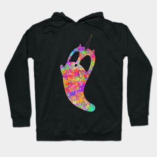 splatter unicorn cat ghost Hoodie